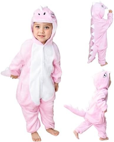 Disfraz De Bebé Dragón Rojo – Mono, Gorro, Alas, Cola Y Patucos, Ideal Para Carnaval Y Halloween De 7 A 12 Meses