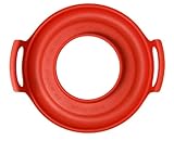 Cool Grip Microwave Caddy Protects Fingers from Burns and Collect Spills, Boil-Overs, Red (Kitchen)