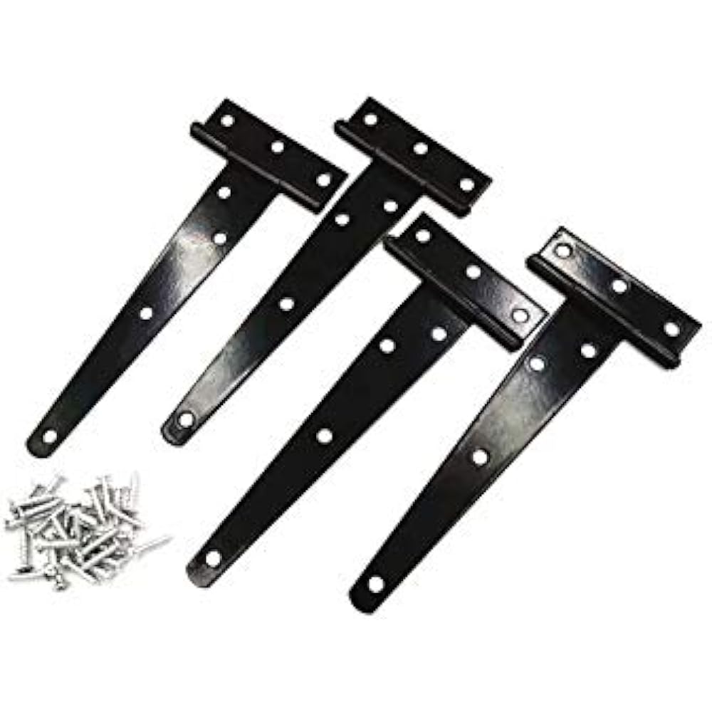 TStrap Shed Hinges Hinge, Gate Heavy Duty Door Barn Gates Black