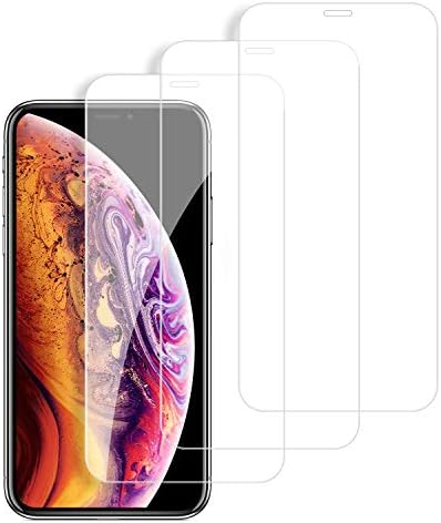 iPhone XS Max Screen Protector Tempered Glass (3 Packs), High Clarity, Bubble Free, Anti Impact Scratch and Fingerprint