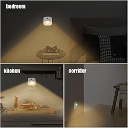 4 Pack Night Light Warm Light Automated On & Off