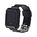 Fitbit Versa Bands, MAIRUI Protective Case Strap Rugged Shockproof Replacement Wristband for Fitbit Versa Fitness Smart Watch (Black)