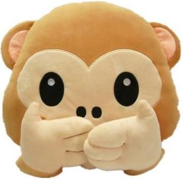 monkey emoji cushion