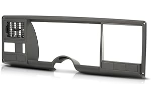DOTCOM Dash Bezel Trim, Fit for Chevy Silverado GMC Sierra Truck 1988 1989 1990 1991 1992 1993 1994, Gray