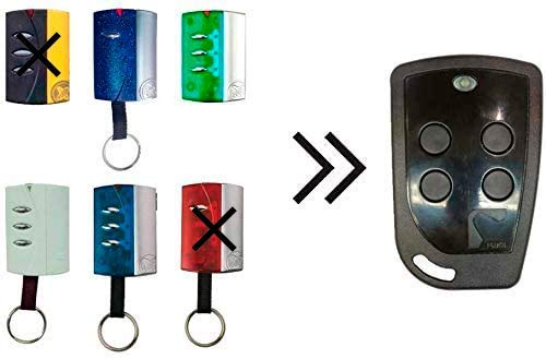 Original PUJOL VARIO 4U BLACK Replacement Garage Fob Remote Control Compatible with PUJOL Vario Black, Mercury, White, Ocean, Cosmos, Mars
