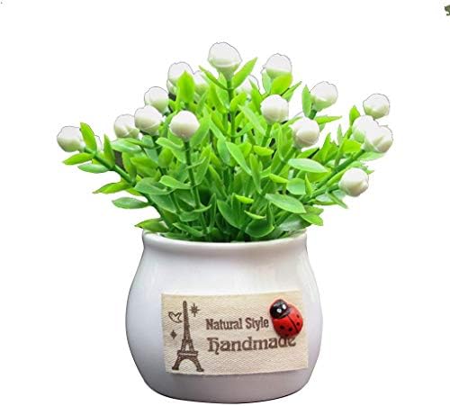 Lorjoyx Car Ornaments Resin Artificial Flowers Car-styling Auto Interior Decorations Potted Plants Dashboard Decor