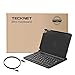 Tecknet Ultra-Thin Wireless Bluetooth Keyboard Case Cover with Auto Wake/Sleep mode, Multi-Angle Stand and 360 Degree Rotation Design (US Keyboard Layout) (iPad Mini 4, Black)