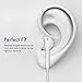 Xcords Earbuds Headphones with Remote and Mic, White, 2 Pack