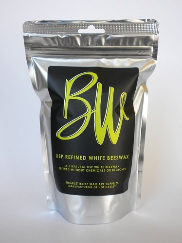 Enkaustikos Beeswax US Pharmaceutical Grade White 8 oz Resealable Bag