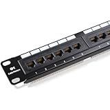 Cable Matters Rackmount or Wallmount 24-Port Cat6 RJ45 Patch Panel
