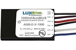 LuxDrive BuckBlock - 1000mA Constant Current LED Driver with Dimming