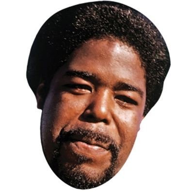 Barry White Celebrity Mask, Cardboard Face and Fancy Dress Mask by Celebrity Cutouts