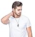 Jstyle Stainless Steel Necklace for Men Necklace Chain Spear Wolf Teeth Pendant Adjustable Chains