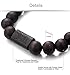 Jstyle 2 Pcs 11mm Wood Bead Bracelet for Men Women Tibetan Buddhist Prayer Link Cool