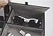 Iremico 5 Compartments Black Leatherette Valet Tray Catchall Caddy-10 Inches