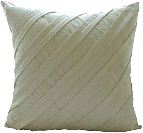 Amazon Com Designer Cream European Pillow Shams 26x26 Inch 65x65