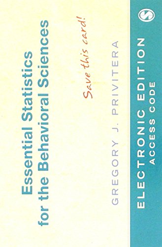 BUNDLE: Privitera: Student Study Guide With IBM® SPSS® Workbook for Essential Statistics for the Behavioral Sciences + P