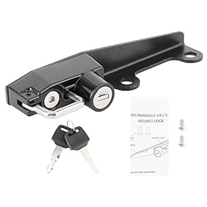 Yctze Motorhelm Lock, Roestvrijstalen Motorslot Anti-diefstal W / 2 Sleutels Geschikt voor Panigale V4 / V4S 2018