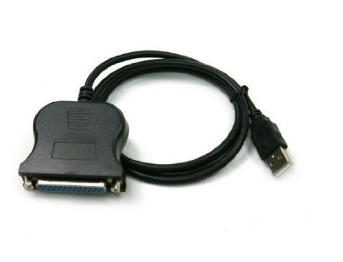 New USB to DB25 Female Port Print Converter Cable LPT +Gift(Card Reader) ELS0BT@USQ