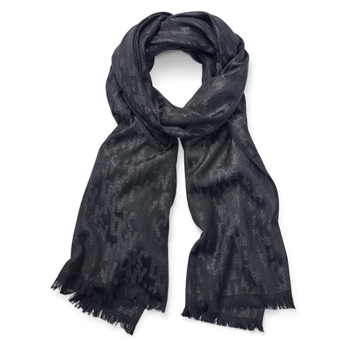 DKNY Women's Accessories Scarf,Black,ONE SIZE