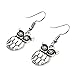 Diamondo Owl Dangle Earrings Retro Light Ear Jewelry Women Ancient Silver Color