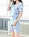 MyFav Big Girls Dogs Printed Pajama Set Summer Cute Sleepwear Cartoon Loungewear