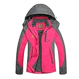 Diamond Candy Women Windproof Hooded Waterproof Rain Jacket Lightweight for Hiking