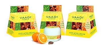 Vaadi Herbals Value Anti Acne Cream, Clove and Neem Extract, 30gx3