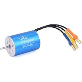 KingVal Replacement 2430 7200KV Waterproof Sensorless Brushless Motor Shaft 2mm Compatible with 1/16 1/18 RC Car