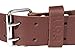 Leather Gold Padded Tool Belt 2106, 2.5 Inches Wide, Double Prong Buckle and 2 Hole Rows, Comfortable Mesh and Foam Padding