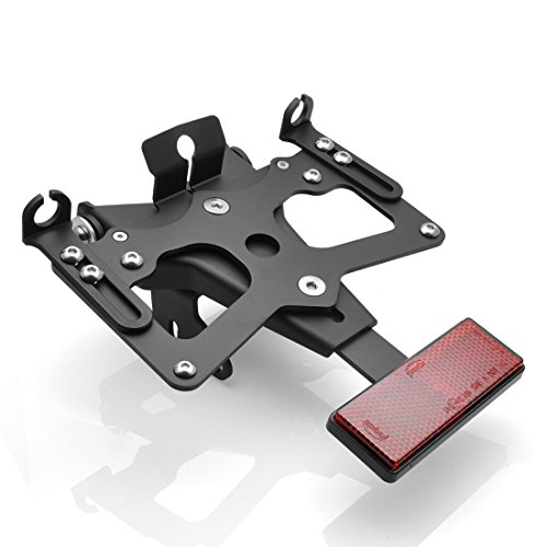 Radracing Motorcycle Fender Eliminator License Plate Bracket Holder for Suzuki GSXR600 2008-2017 Black