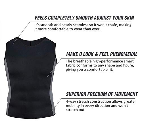 Tooklanet Overhemd Voor Heren Zweetvest Neopreen Sauna Taille Trainer Bodyshaper Afslanken Workout TankTops Voor… - Image 6