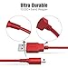 2 Pack 5FT 6amLifeastyle 3DS USB Charger Cable, Power Charging Lead for Nintendo New 3DS XL/New 3DS/ 3DS XL/ 3DS/ New 2DS XL/New 2DS/ 2DS XL/ 2DS/ DSi/DSi XL Bule/Red/Yellowthumb 3