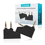 Lenink 2 Pack Generic Airline Airplane Flight Headphone Adapter Converter Compatible with Bose QC2 QC3 QC15 QC20 QC25 AE2 Headphones,Aviation Plugs to 3.5mm Jack