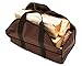 Premium Log Carrier - Wood Tote (Brown) by SC Lifestyle