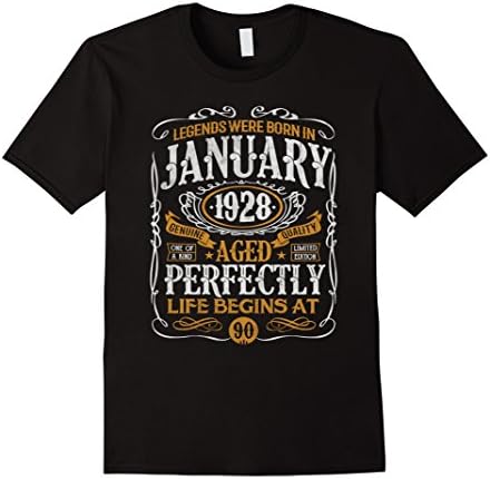 Legends Were Born In January 1928, 90th Birthday Gift Shirt