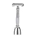 FREELOGICS Double Edge Safety Razor Kit with Stand - Extra Long Handled - Traditional Straight Butterfly Best Razors for Men or Women - Stainless Steel Double Edge Shaving Blades with Refills Holders