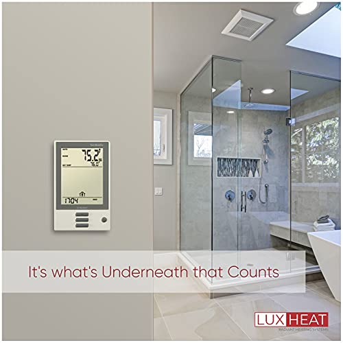 LuxHeat 40 Sqft Mat Kit, 120v Electric Radiant Floor Heating System for