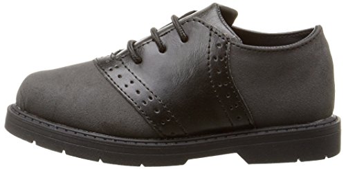 image for Baby Deer Boys' Suede Saddle Shoe Walking-K, Black, 4 M US Toddler