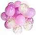 Modern Pink and Gold Confetti Marble Balloon Party Decoration (20pcs, 12
