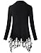 SeSe Code Women's Cowl Neck Long Sleeve Asymmetric Boho Floral Tunic Blouse(FBA)