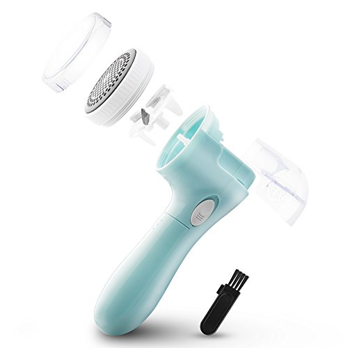 Lint Remover, Bojia Electric Clothes Fabric Shaver, Fuzz Pill Bobble Remover for Sweater, Couch, Blanket, Curtain, Socks, Legging, Wool, Cashmere, Battery Operated