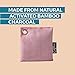 7-Pack Bamboo Charcoal Air Purifying Bags for Car, Home & Business. 75g Activated Charcoal Odor Absorber Bags, Unscented Natural Bamboo Charcoal Deodorizer Bags Multipack (Pink, Brown, Grey & Blue)