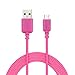 Micro-USB Cable, EZOPower 3x Extra Long 10 Feet Micro-USB 2in1 Sync and Charge USB Data Cable - Purple / Hot Pink / Blue