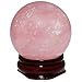 rockcloud Healing Crystal Natural Pink Rose Quartz Gemstone 2.35