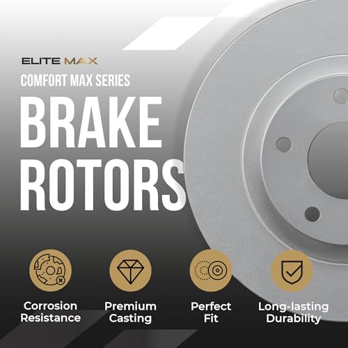 MAX Advanced Brakes - Brake Kit For 2017-2023 Honda CR-V (Gas Engine)| Carbon Ceramic Brake and Rotor Kit Front and Rear| Daily Driving Geomet Coated OE Brake Rotors