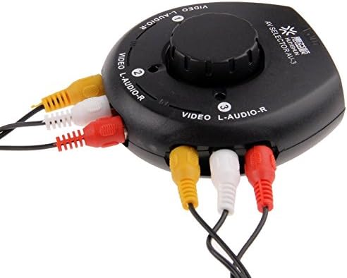Audio Cables, 3 to 1 TV Multi Box Extender Splitter Switch for LD / VCD / DVD / Camera / Recorder