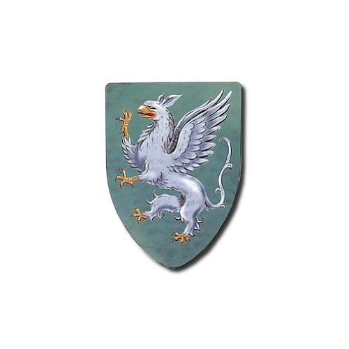 Gryphons Medieval Shield - 16 Gauge Steel Battle Ready - Grey - One Size