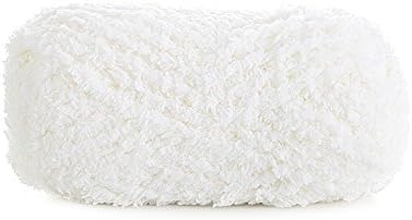 Maypluss Super Soft Feeling Yarn for Crochet &amp; Knitting Bright colors 55 Yard-3 Pack (White)