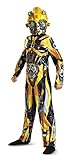 Disguise Bumblebee Movie Classic Costume, Yellow, Large (10-12)